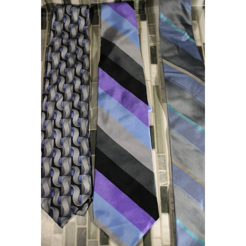 Lot of‎ 3 Designer Silk Ties
